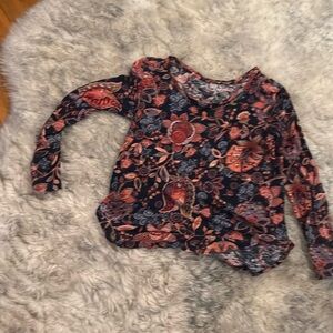 Floral Long Sleeve Women's Top